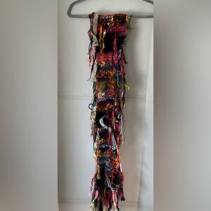 Art2wear coat candy Multicolored Mixed Yarn  Ombre Scarf hand knit firework